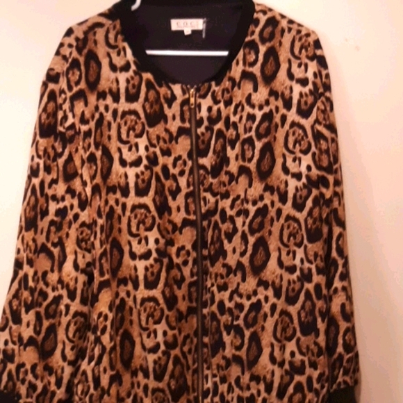 Women's Leopard PRINT jacket - Picture 1 of 11
